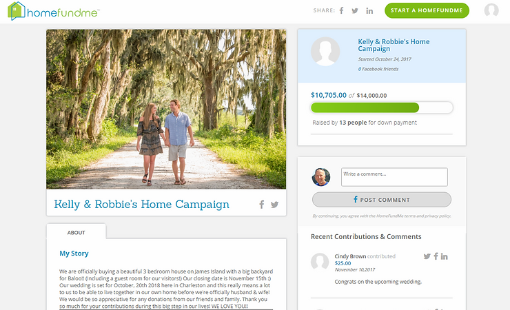 Crowdfunding For A Home Down Payment!